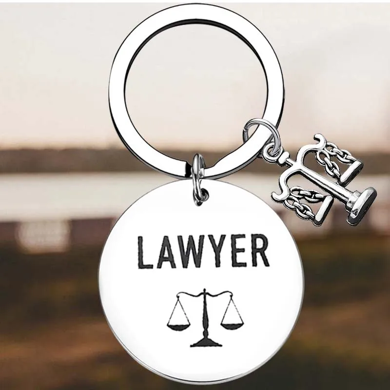 New Lawyer Key Chain Ring Scales of Justice Lawyer Attorney keychains pendant Law Student Gift, Lawyer Gift