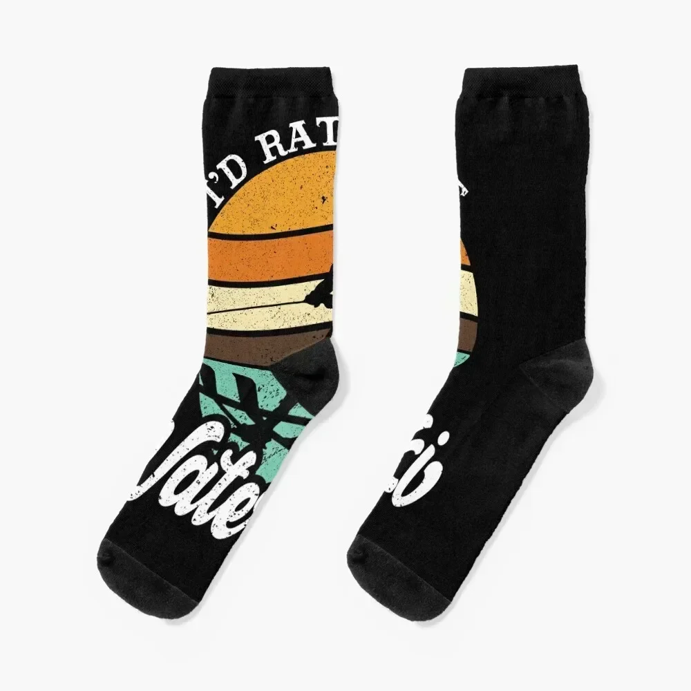 Retro Water Ski Socks Wholesale with print warm winter Socks Men's Women's