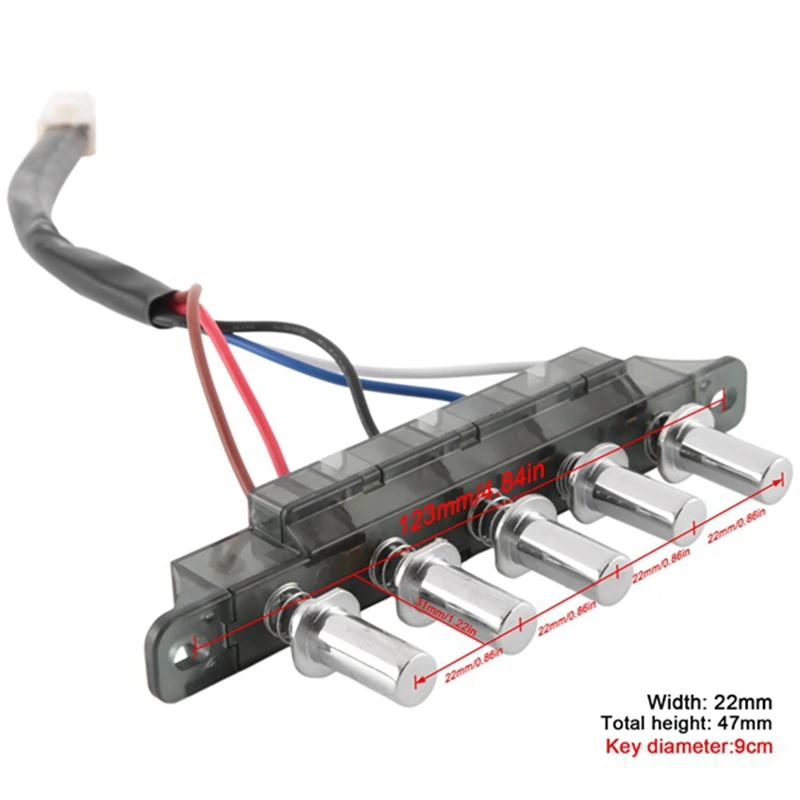 1 sztuka okap 5 przycisków przełącznik okap klawiatura przełącznik sterujący płyta Panel kontroler trwałe