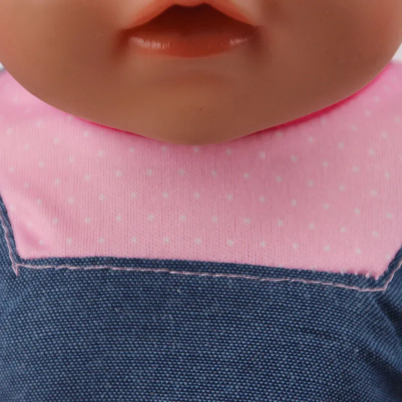 Newest Denim Suit Doll Clothes Accessories For Born Baby 43cm Items & 18 Inch American Doll Girl\'s Toys & Our Generation,Gift