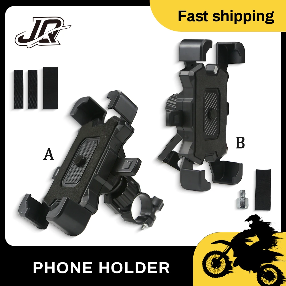 For iPhone Riding MTB Bike Motorcycle Stand Bracket Non-slip Cycling 360 Degrees Rotatable Electric Bicycle Phone Holder