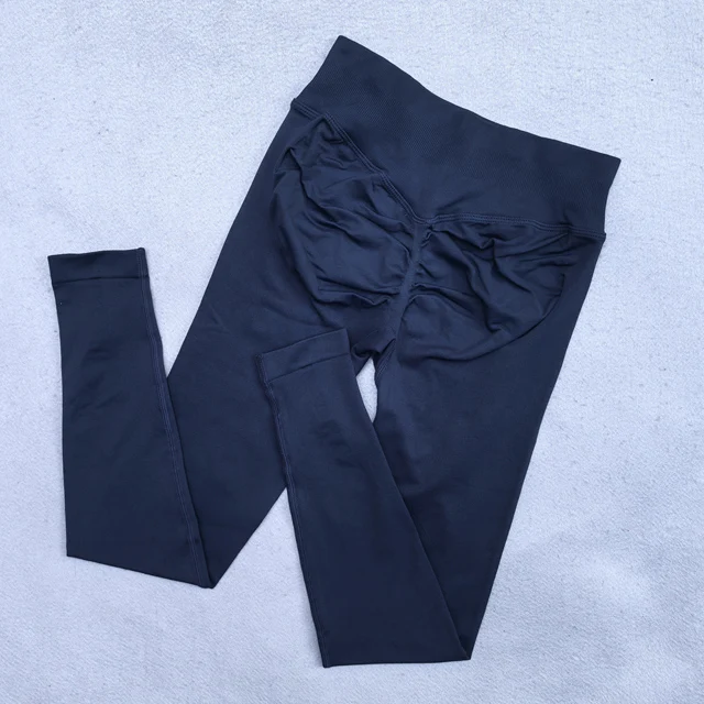 Nieuwe naadloze yoga-legging voor dames Scrunch Butt Lifting Gym Legging Workout Yogabroek Lage geribbelde tailleband Sportlegging