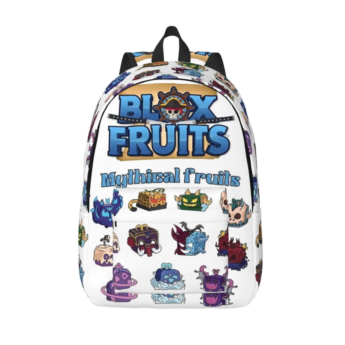 Mythical B-Blox Game Fruits Backpack for Men Women Cool Student Hiking Travel Daypack Cartoon Anime Laptop Canvas Bags Outdoor