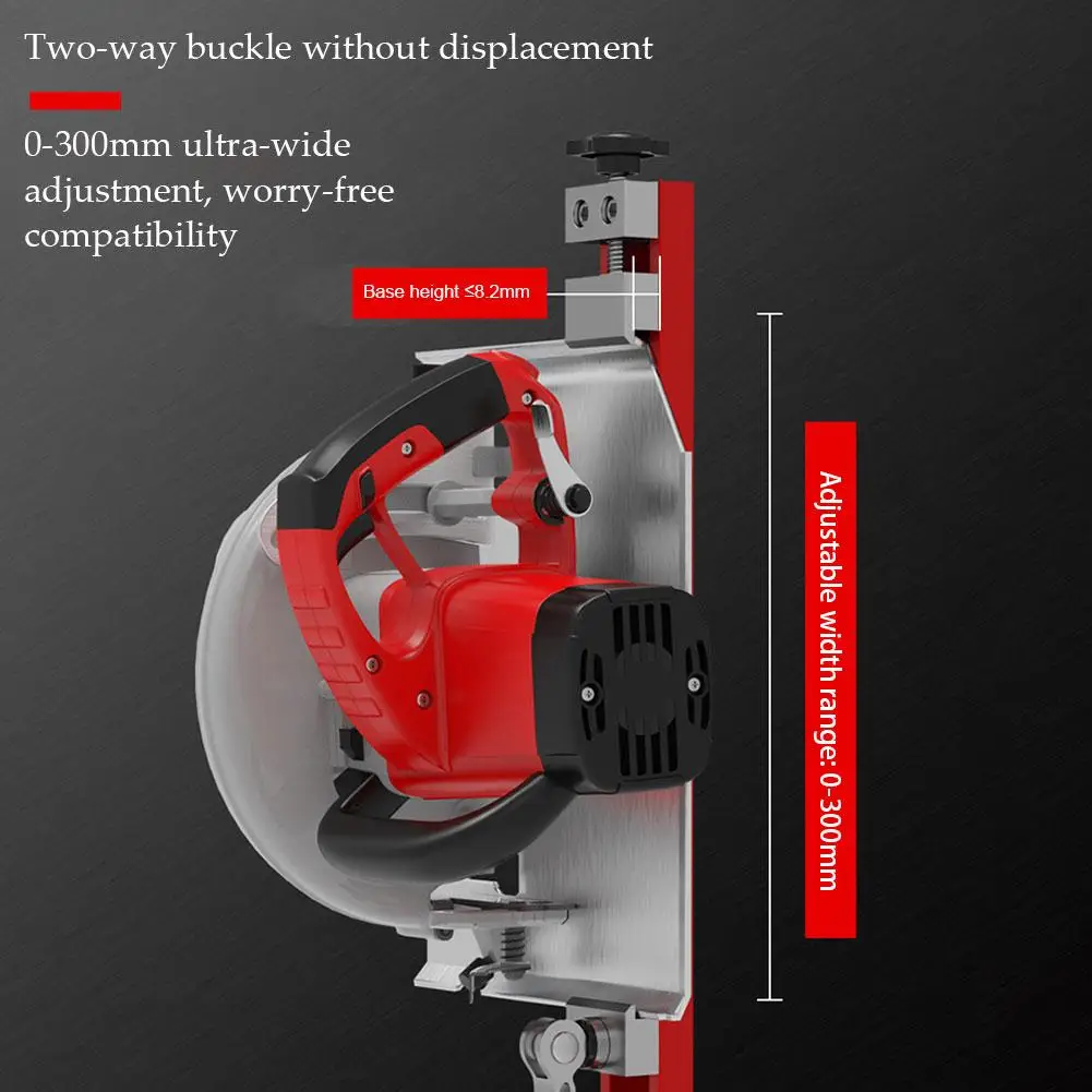 قابل للتعديل آلة قطع قاعدة دليل السكك الحديدية 240 مللي متر 360 مللي متر ABS منشار دائري دليل تحديد المواقع المشبك 2-Way عكس مشبك النجارة #2