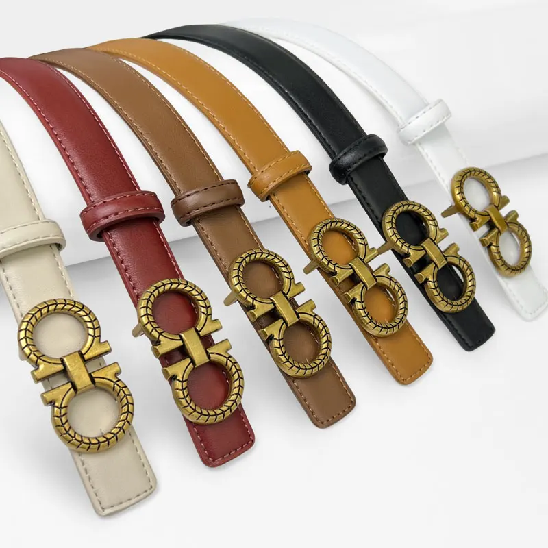 

Fashion Women Genuine Leather Belts High Quality Gold Buckle Best Matching Dress Jeans Belts for womenWomen's Belt