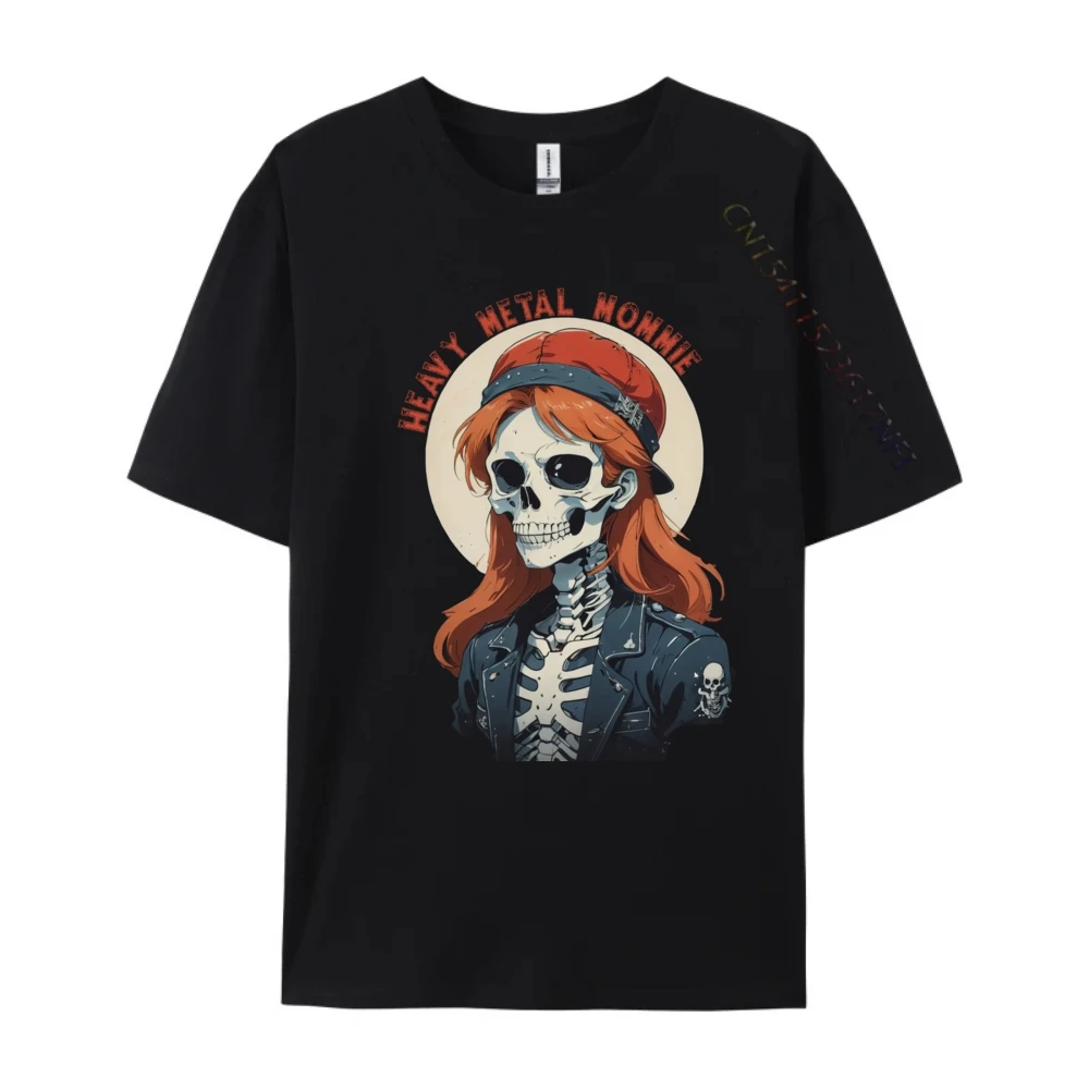 Heav Skull T-Shirts Mens Designer Clothes Anime Blue And White Graphic T Shirts Men's Clothing Deals Game