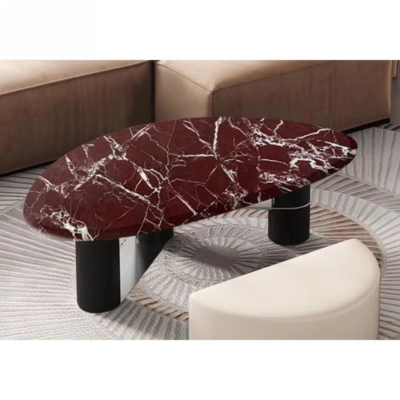 

For Small Spaces for Living Room Balcony or Home Furniture Traditional Design Stone Coffee Tea Table