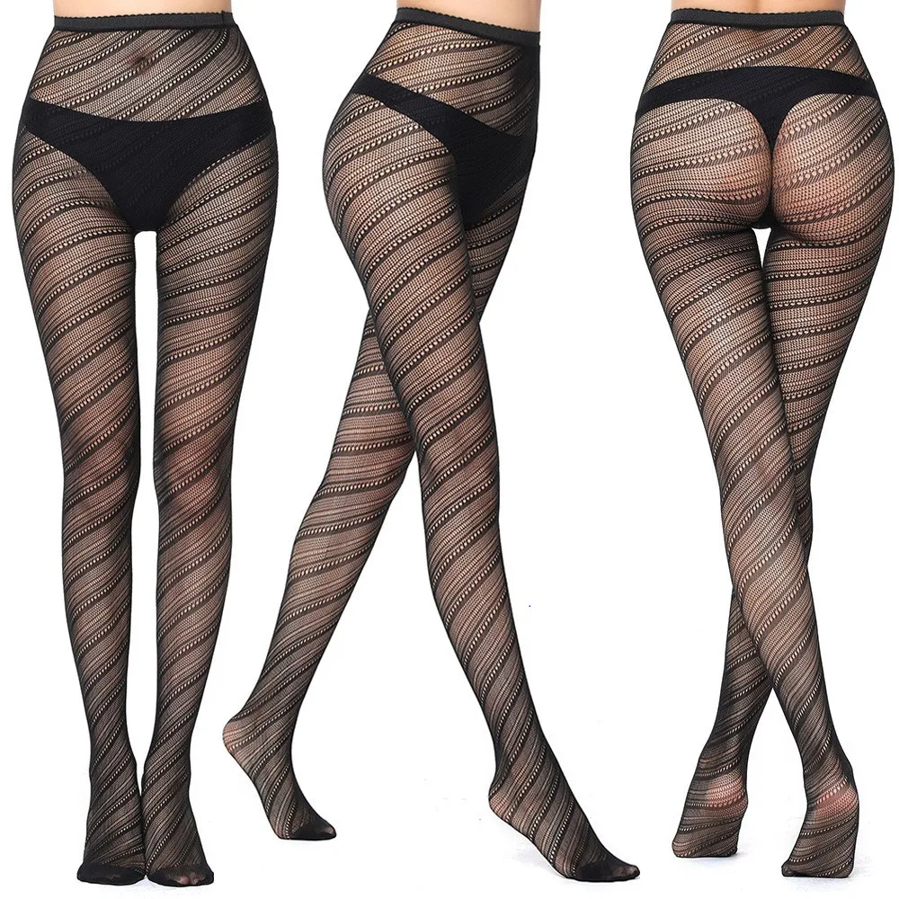 Damen Sexy Hochgeschnittene Karierte Schlanke Strumpfhose Tanzparty Weiche Garn-Overknee-Strümpfe Netzstrumpfhose Leggings Dünne Strumpfwaren