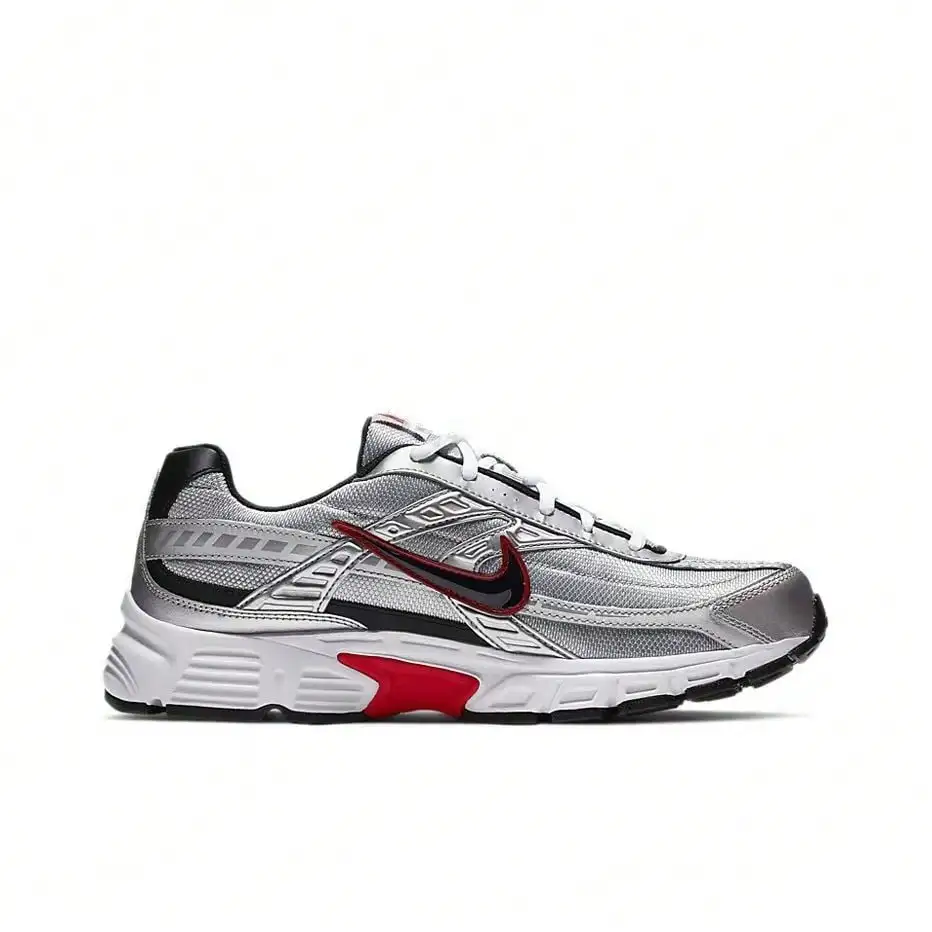 Nike Initiator Stylish, Breathable, Durable Low-Top Casual Urban Commuting Running Shoes, Men's, Black/Silver 394055-001