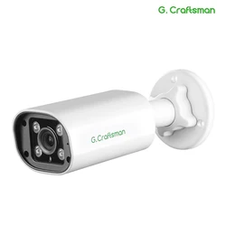 XMEYE-cámara IP POE IR de 4MP, videovigilancia de seguridad con micrófono incorporado, movimiento, Hunman, detección facial, Onvif, G.Craftsman