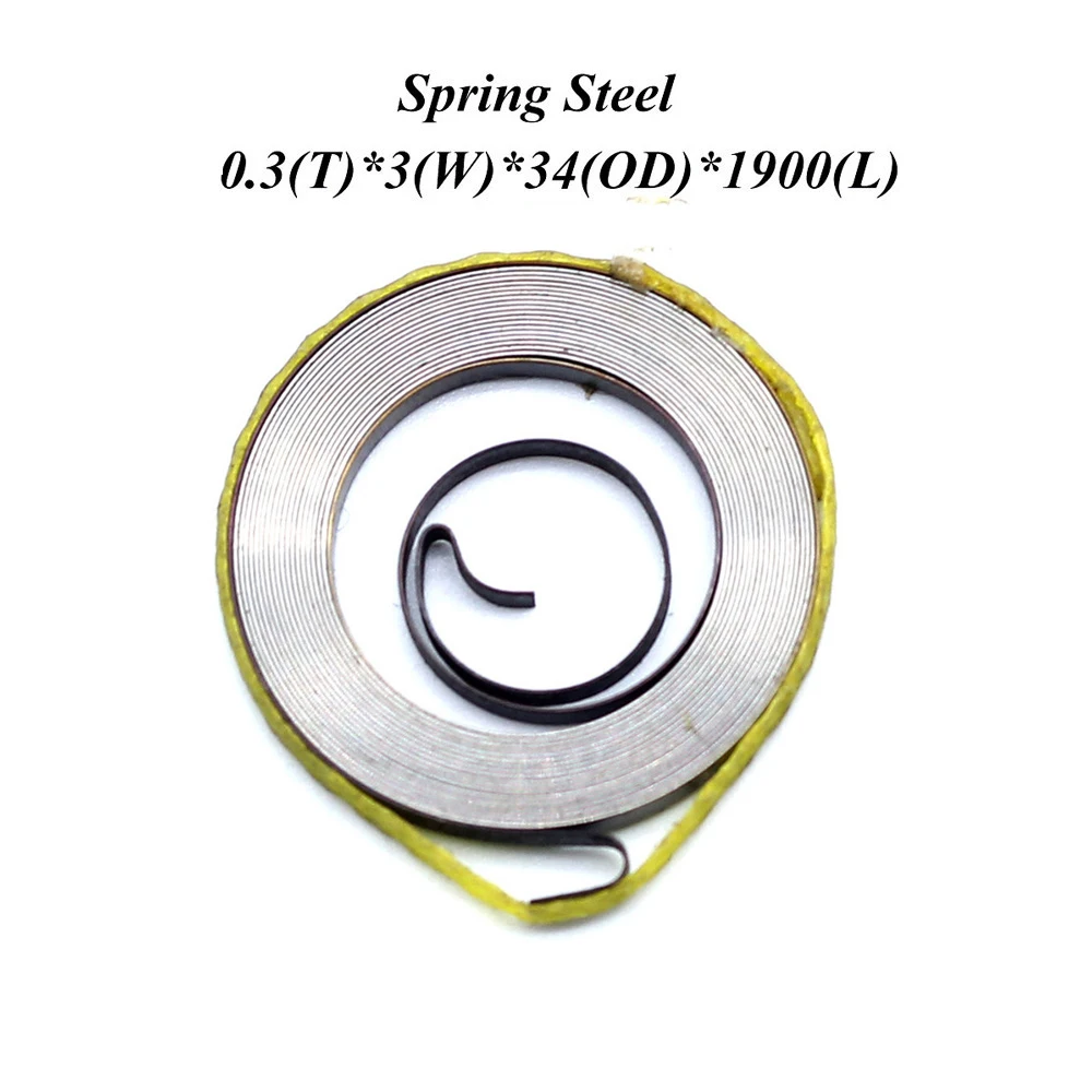 Custom wholesale thickness 0.3mm spring constant force spring flat coil spring