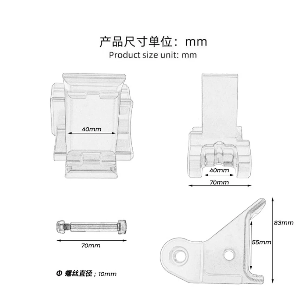 

For HONDA CBR650R CB650R CB650F CBR650F Motorcycles Frame Heightening Block Rear Shock Absorber Booster Suspension 5CM