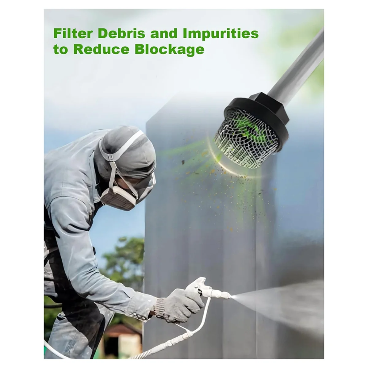 700805/700-805 Airless Paint Sprayer Air Inlet Filter Suitable for 3/4 Inch Threaded Inlet Filter Screen Suction Filter