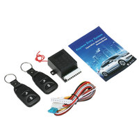 12V Car Door Lock with 2 Remote Control Auto Locking Security Keyless Entry Kit Universal Car Auto Remote Switch Lock Kit