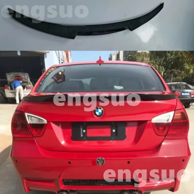 

E90 Rear Spoiler ABS Trunk Spoiler m4 Style For BMW e90 3 Series 320i 320d Carbon Look Unpainted Color Rear Roof Wing 2005-2011