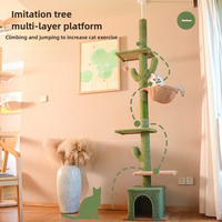 Winter Cactus cat tree, cat climbing frame, cat climbing pole, cat jumping platform, cat tower, pet toys, pet climbing frame