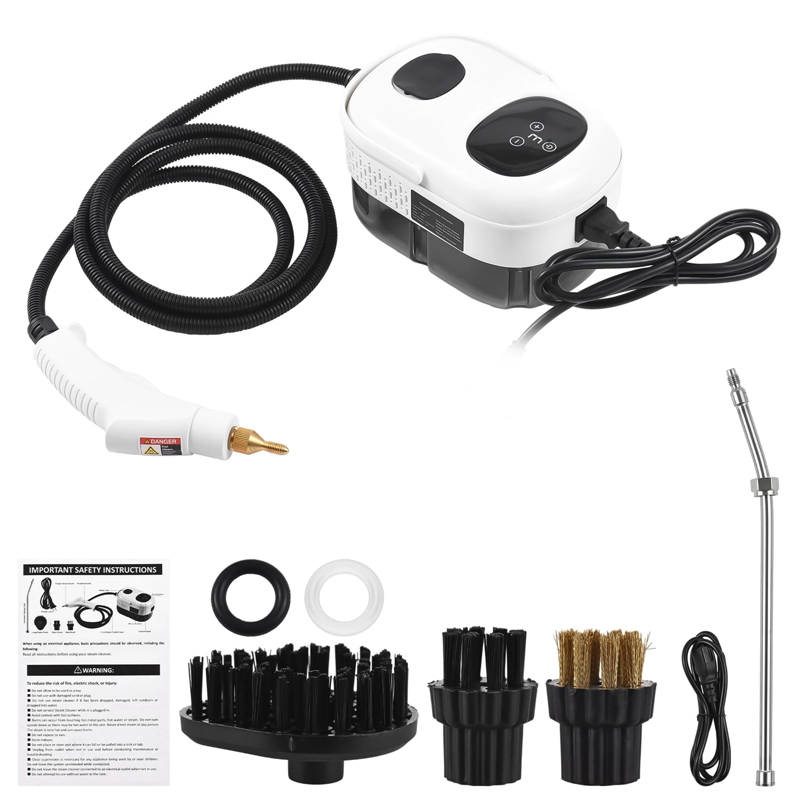 High Pressure Steam Cleaner High Temperature Pressurized Steam Cleaning Machine Portable Handheld Steam Cleaners Multifunctional