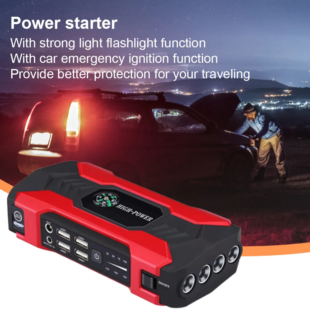 Car Jump Starter Starting Device Battery Power Bank 100000mAh 12V Jumpstarter Auto Buster Emergency Booster Car Fast Charging