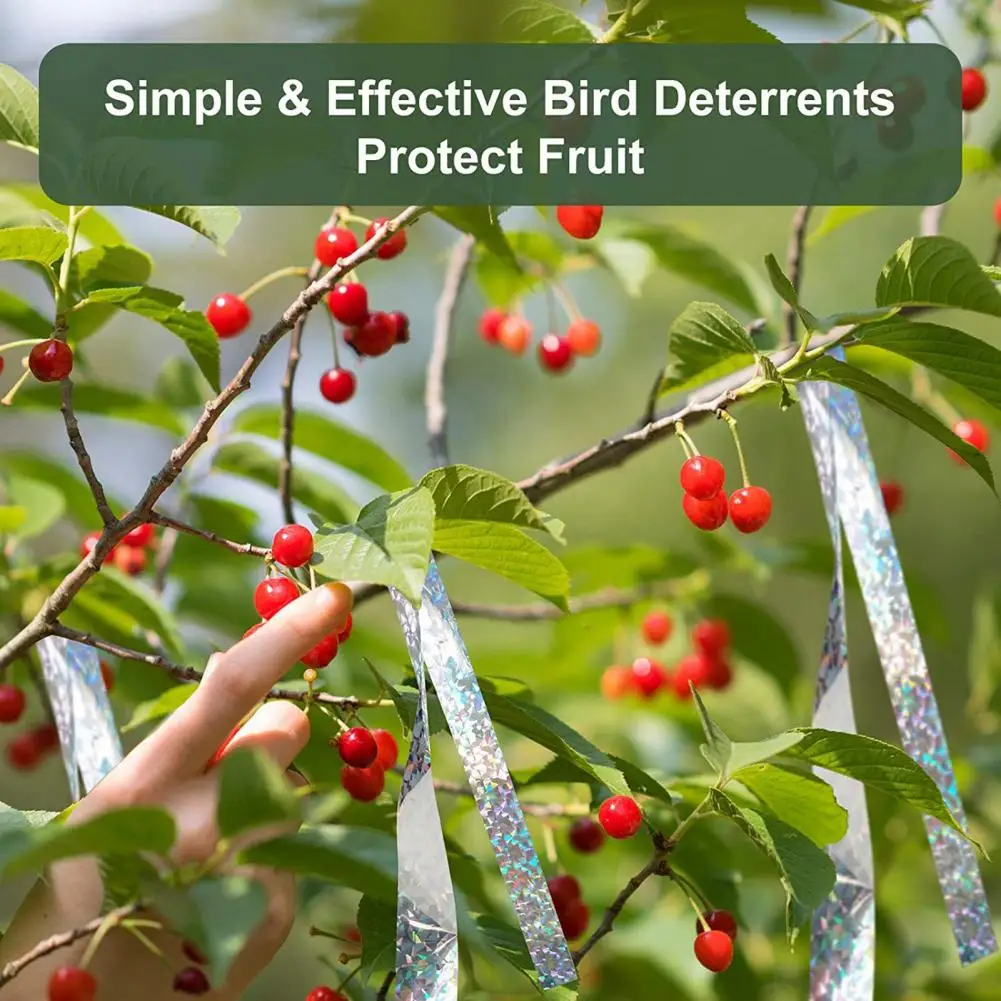 1 Roll Bird Repellant  Fade-resistant   Bird Repellent Ribbon Reflective Bird Repellent Ribbon Tape