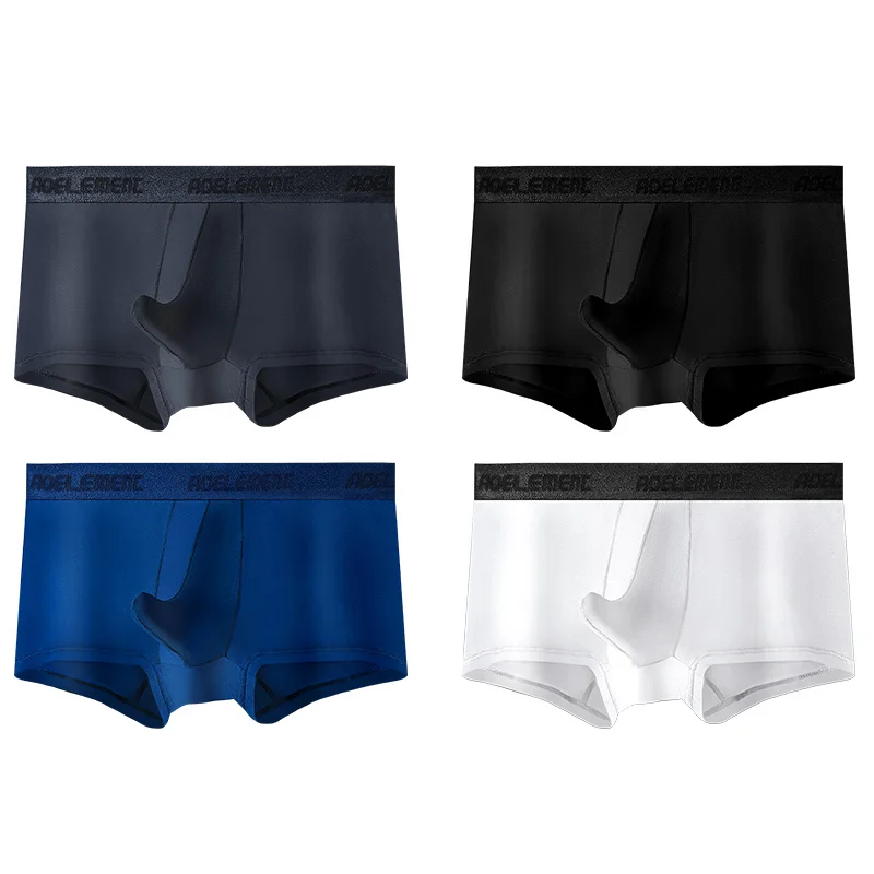 

5PCS Bullet split Briefs for men Modal Ice Silk Men's boxers Summer Slim Rhino breathable moisture