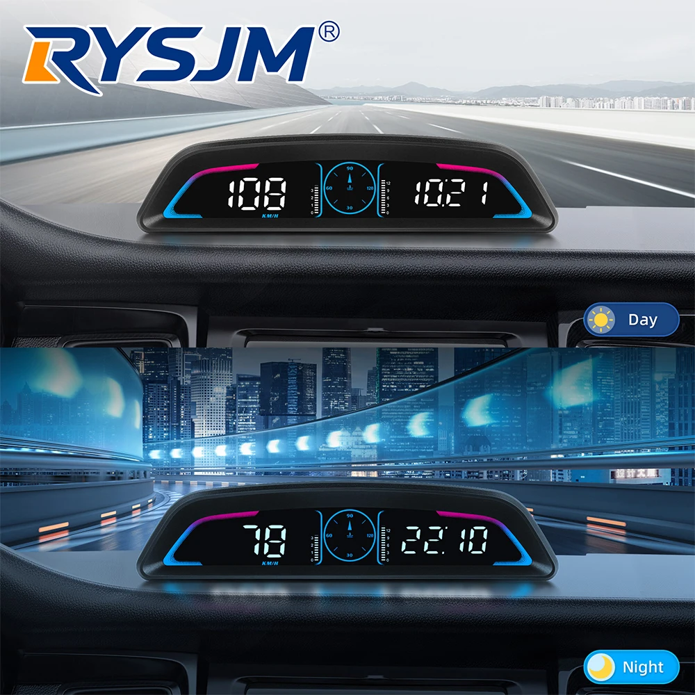 

Цифровой автомобильный OBD-дисплей B3: проекционный экран на лобовое стекло, отображение скорости, оборотов, температуры воды, времени, напряжения, цифровой спидометр с сигнализацией о превышении скорости, аксессуары