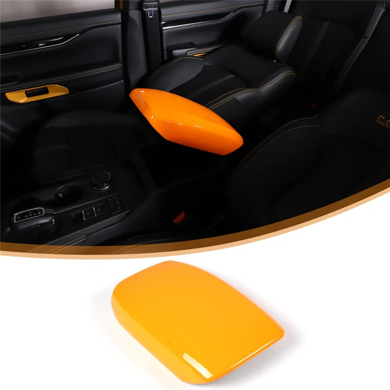 

NEW-For Ford Ranger 2023 2024 Car Central Control Armrest Box Cover Trim Interior Accessories Orange