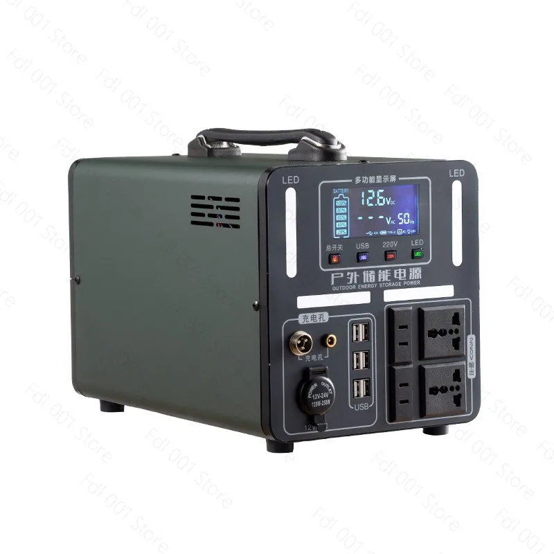 220V Portable Large Capacity Energy Storage Power Station Emergency Backup Power For Outdoor Camping Broadcast Stall Household