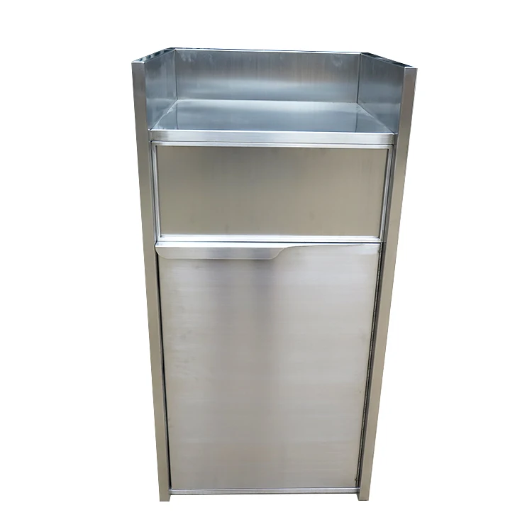 xx-Wholesale Hot Style Outdoor Stainless Steel Garbage Powder Coated Street Waste Recycling Bin*