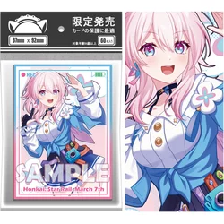 60Pcs/Set ACG Cards Sleeve Honkai Star Rail March 7th Anime Game Characters DIY Laser Version Colorful Cards Protective Cover