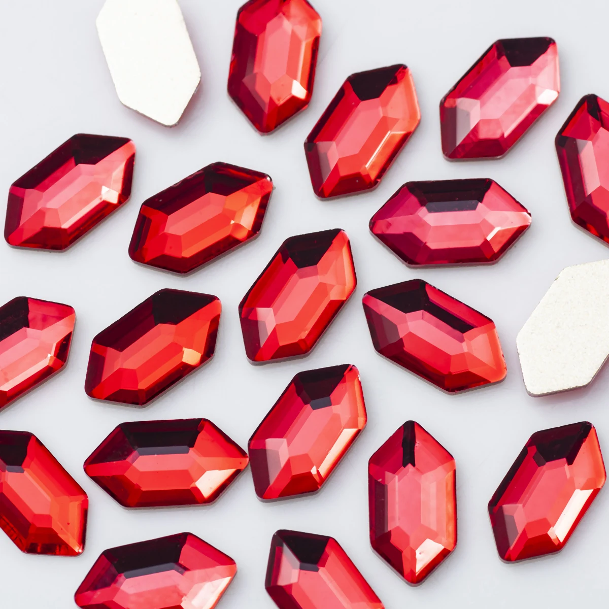 Wholesale Hexagon Nail Rhinestones Luxury Nail Charms Glitter Crystal Gems Nail Art Decoration DIY Garment Manicure Rhinestones