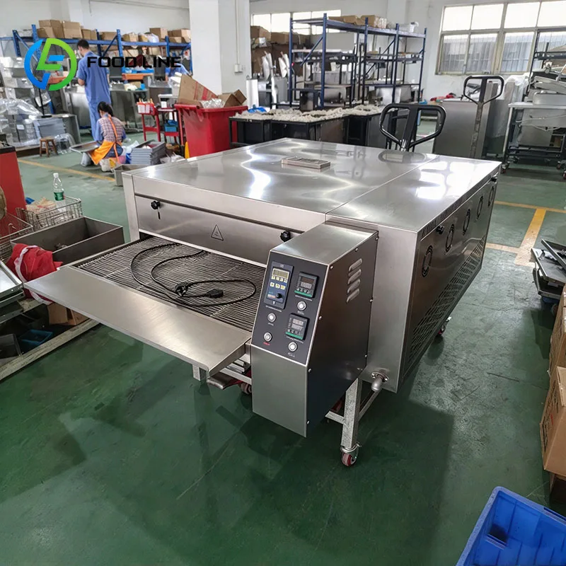 Commercial Pizza Conveyor Oven Continuous Baking Machine For Focaccia And Herb Bread For Commercial Bakeries Customized