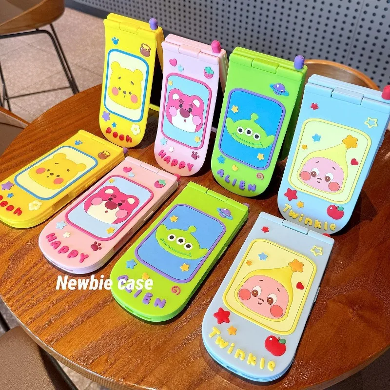 

Чехол для iPhone с медведем-пухом Диснея, кавайные аксессуары с героями мультфильмов, аниме, для iPhone 16, Promax/15/14/13, силиконовый декоративный чехол для телефона