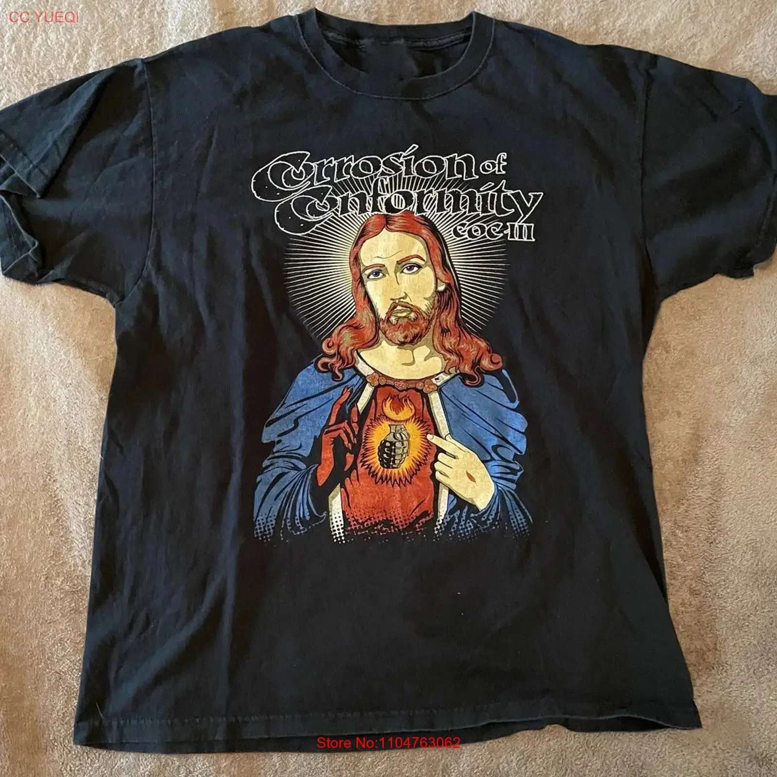 Corrosion of Conformity Band Ablum Music Tour T shirt S to 5XL NE710 vintage Washed streetwear Breathable Stylish graphic Soft
