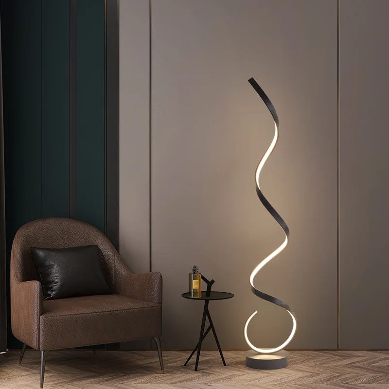 

Minimal floor lamp Nordic designer living room line lamp creative personality sofa bedroom model room vertical lamp