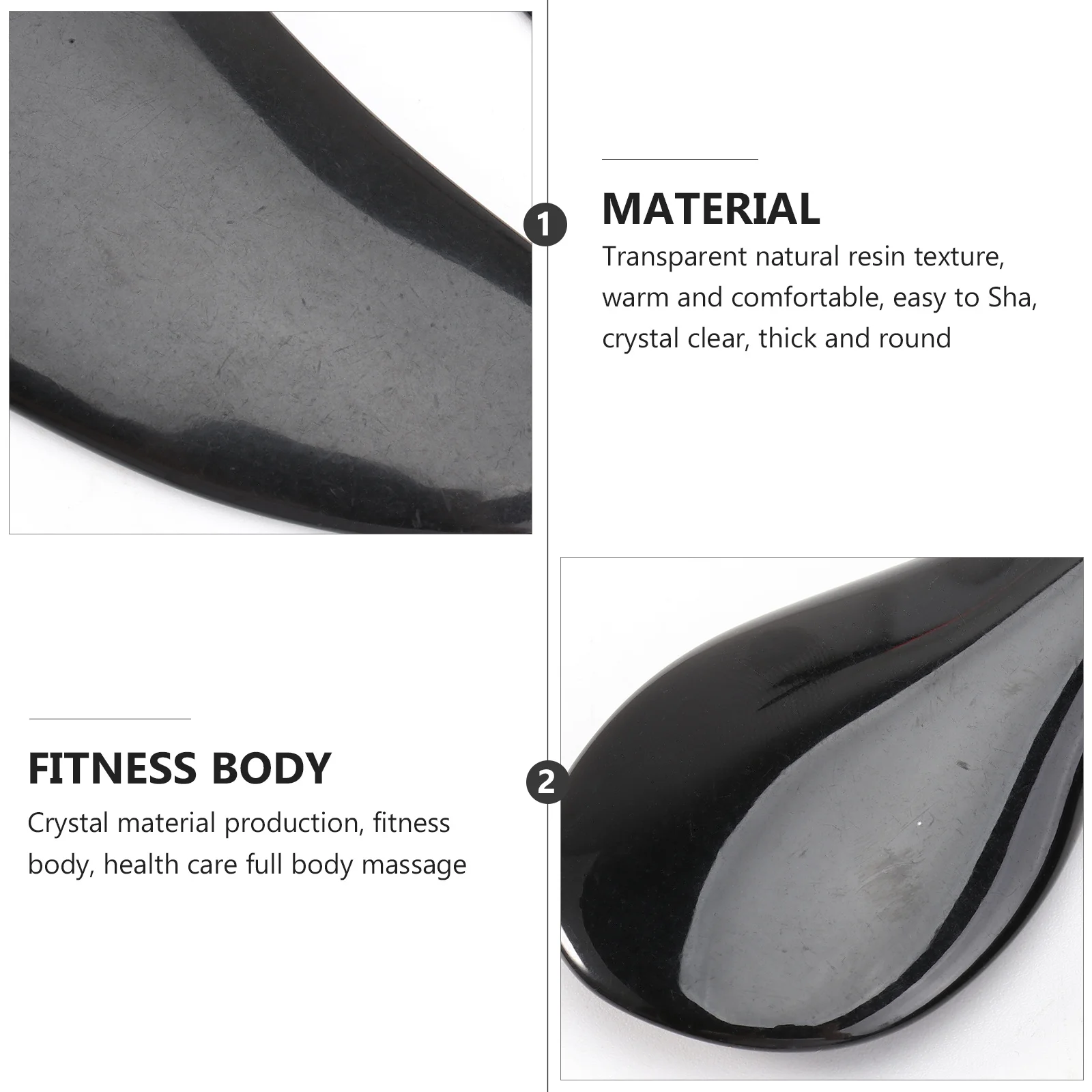 

1 комплект, косметические массажеры, скребки для терапии меридианов, триггерная точка для глубоких тканей, облегчение боли, скребок из черной смолы