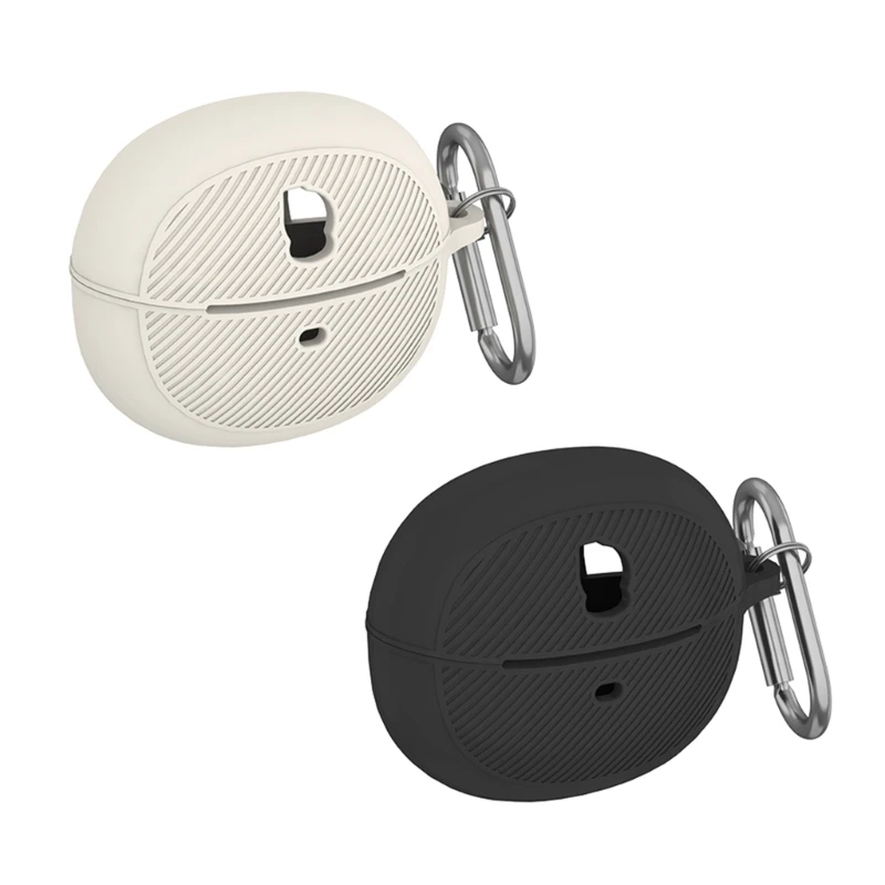 Q6PA Charging Case Cover with Grip Texture, Molded Silicone and Split Top for Routine Use Desk Storage Daily