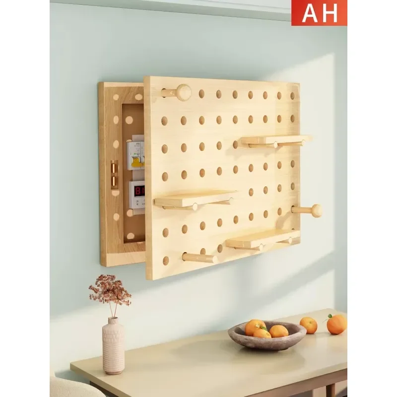 Decorative Meter Box Cover Wall Mounted No Drilling Entrance Door Switch Board Multimedia Occlusion Panel Multi Functional