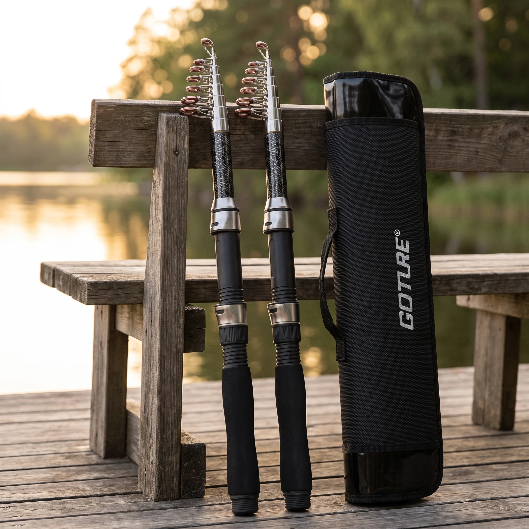 Goture 2개/세트 텔레스코픽 스피닝 낚싯대 콤보  - Fishing Rod Spinning 리뷰 및 가격