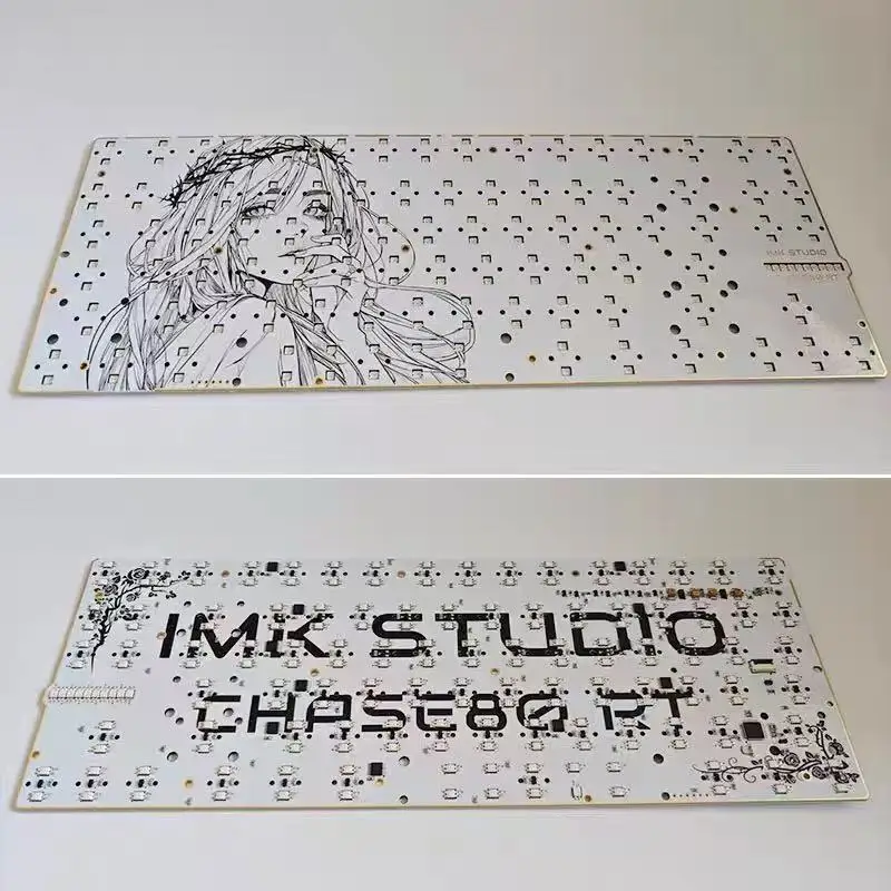 

IMK Chase80RT PRO Keyboard PCB Dual-Light Position Hot-Swappable UV Custom Magnetic Axis Keyboard Positioning Plate Accessories