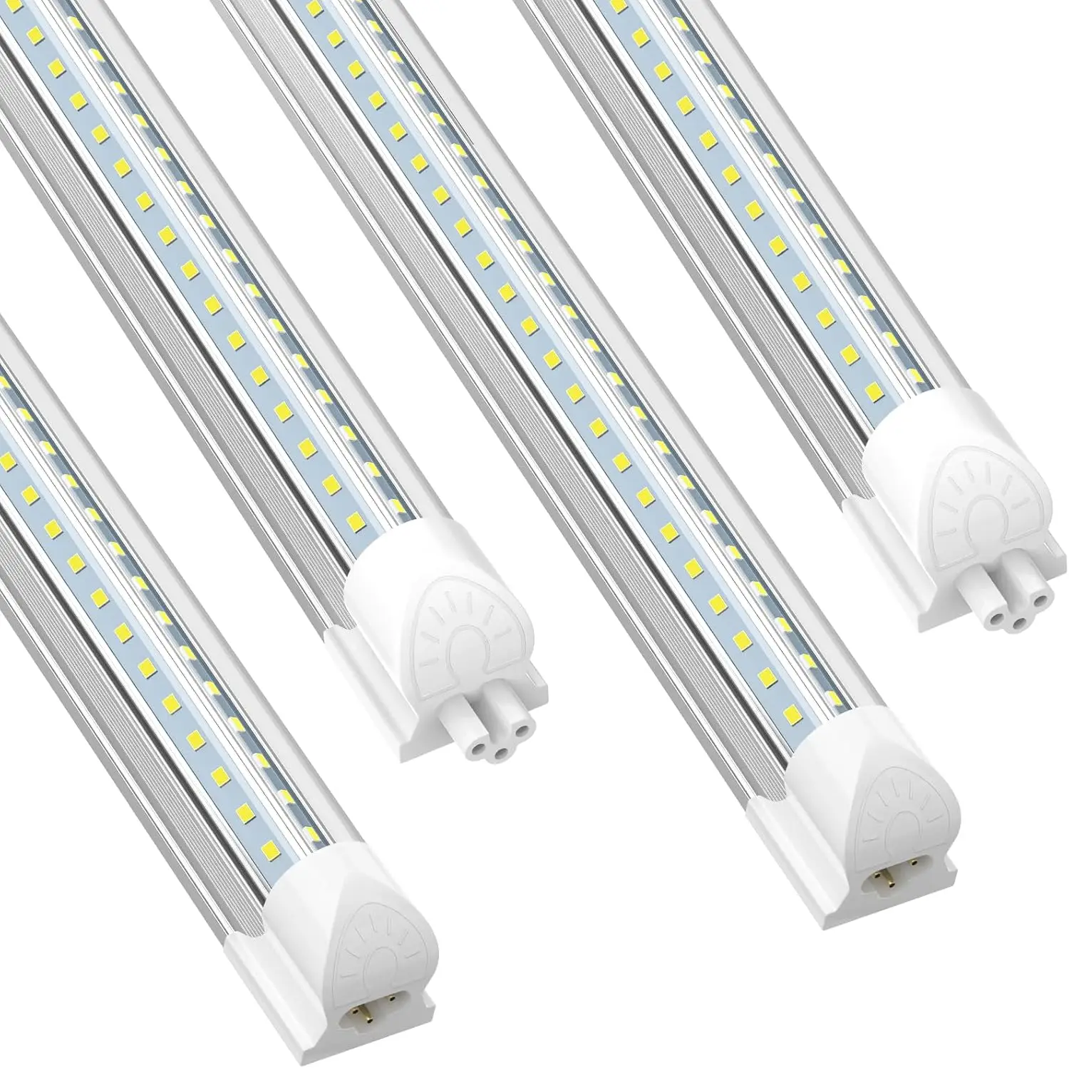 

Светодиодные светильники для мастерских 2FT, 20 Вт, 2600 лм, холодный белый свет, V-образные, соединяемые, для верстаков, гаражей, подвалов, сертифицированы ETL, комплект из 4 штук