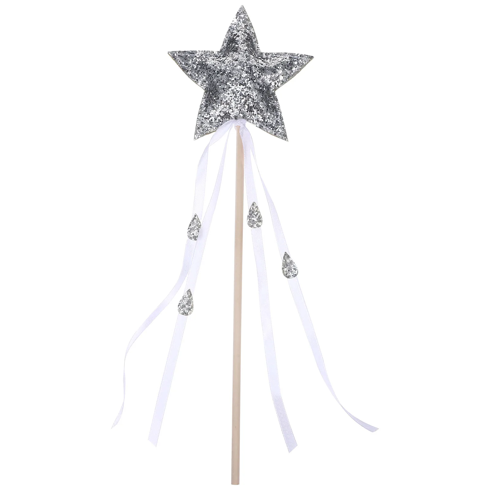 

Golden Props Lightweight Fairy Gift for Cosplay Fairy Wand Party Stage Shows Decorations Star Wand