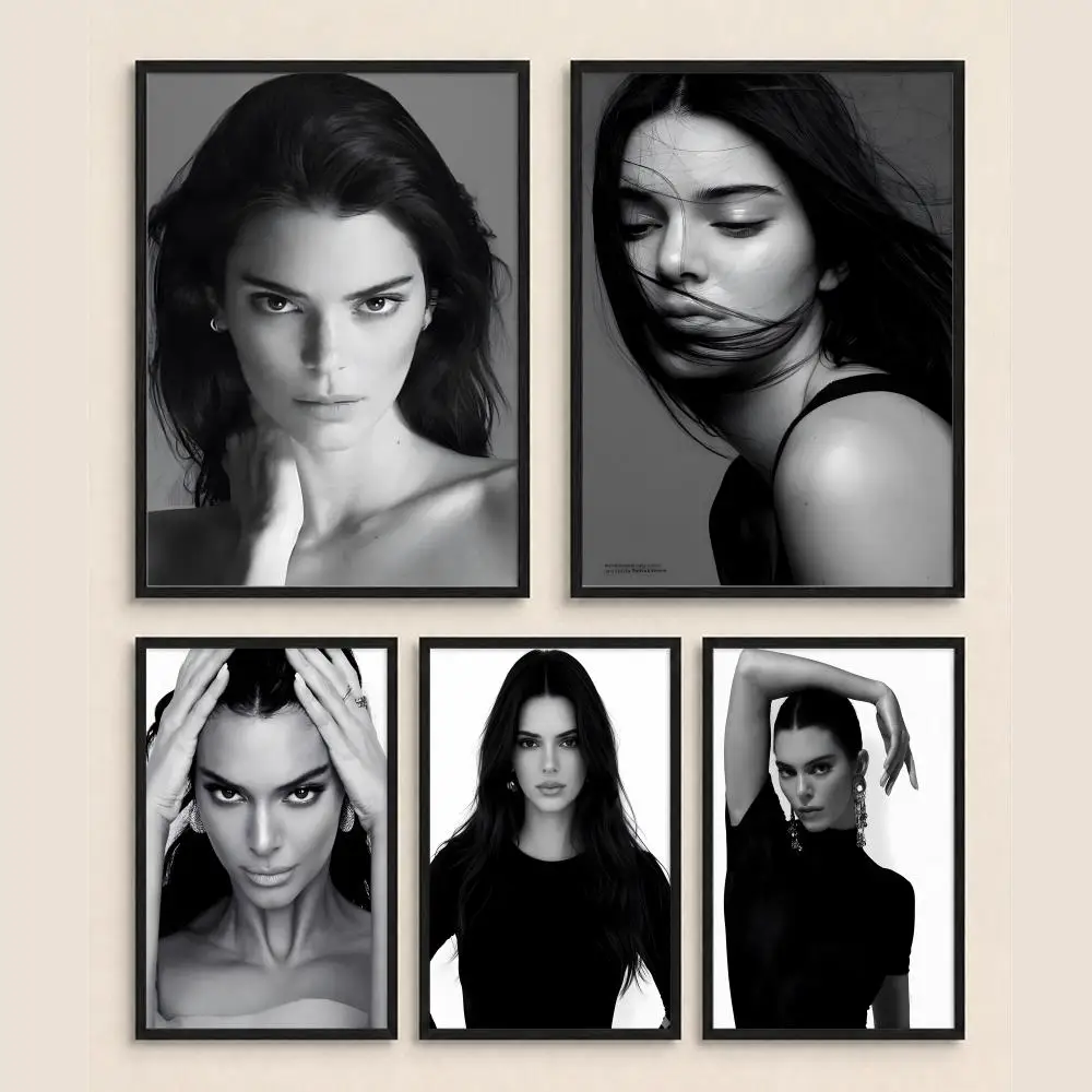 Affiche HD d'Influenceur K-Kendall J-Jenner, imperméable, murale autocollante, décoration intérieure (salon, chambre, bar), esthétique