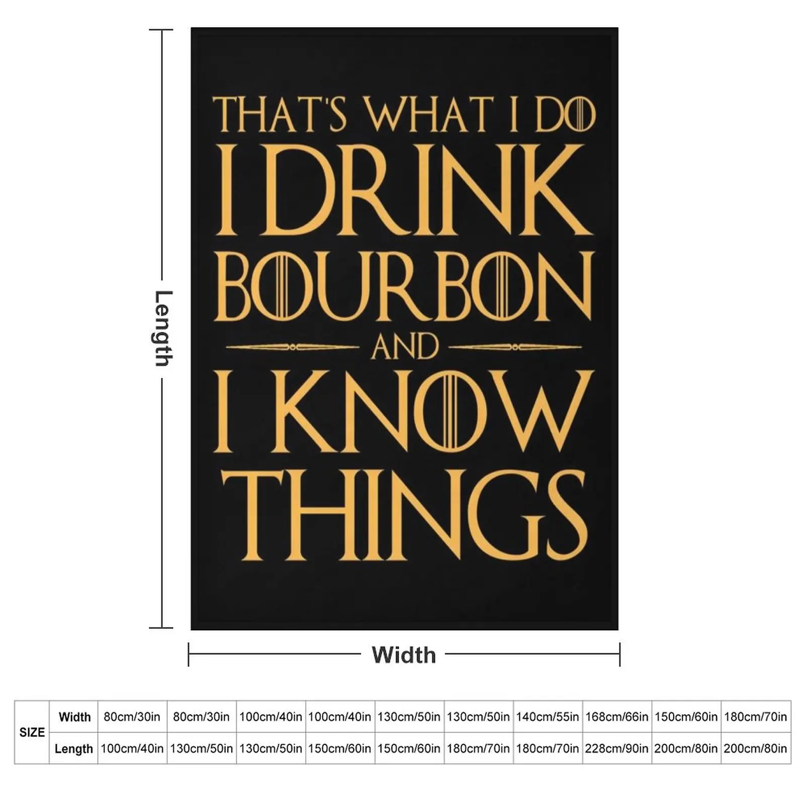 I Drink Bourbon and I Know Things Essential Throw Blanket anime Polar Vintage Summer Beddings Plaid on the sofa Blankets