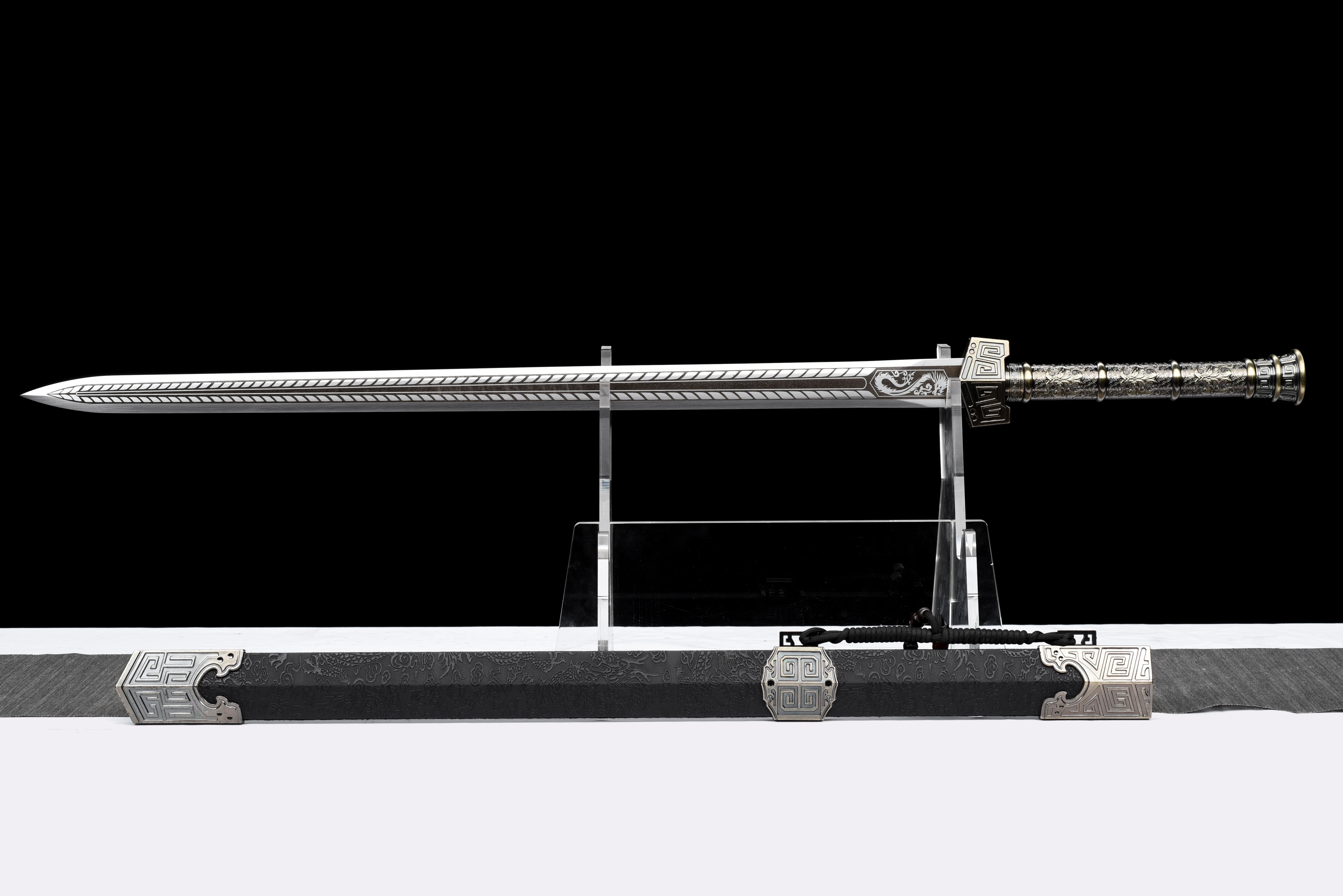Chinese samurai sword katana cosplay ninja martial arts enthusiast collector unforgettable unique gift for men Full Tang Battle