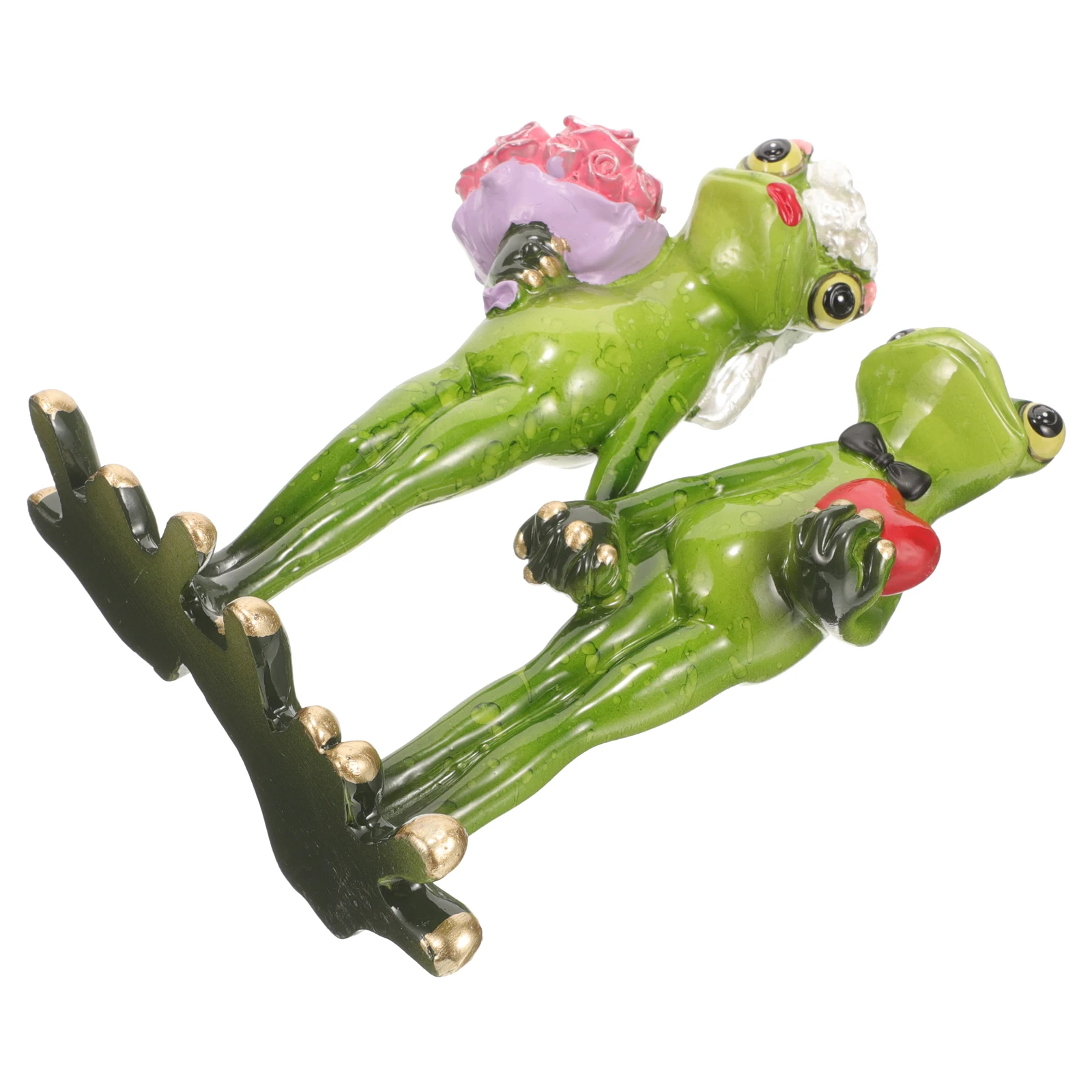 Couple Frog Resin Craft: An Adorable Garden & Desktop Ornament