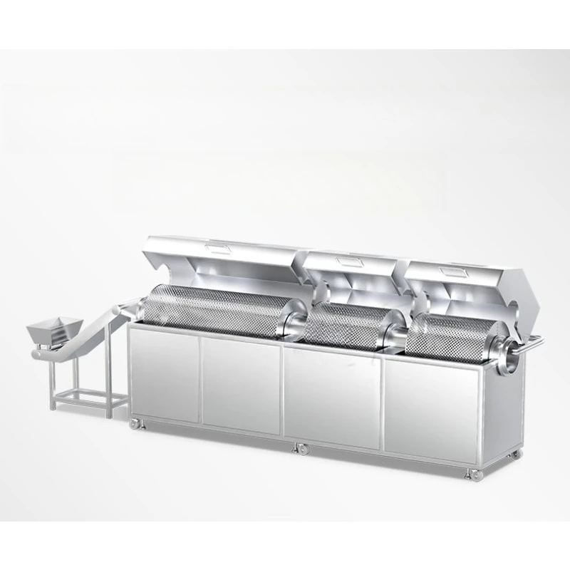 Automatic spiral winch type ultrasonic cleaning machine screw nut processing chip degreasing cleaning equipment