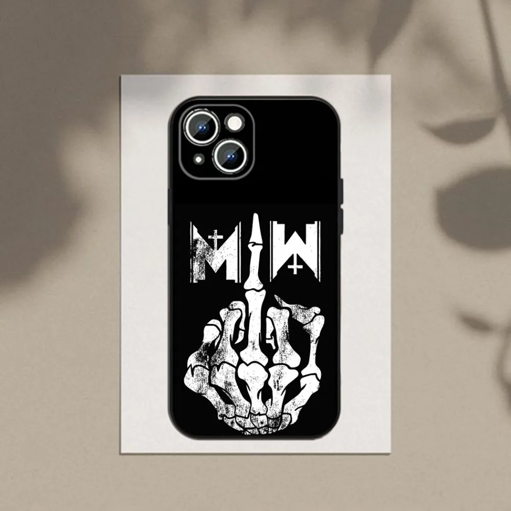 Motionless In Whites  Phone Case Phone Case For Apple iPhone 15,14,13,12,11,XS,XR,X,8,7,Pro,Max,Plus,mini Silicone Black Cover