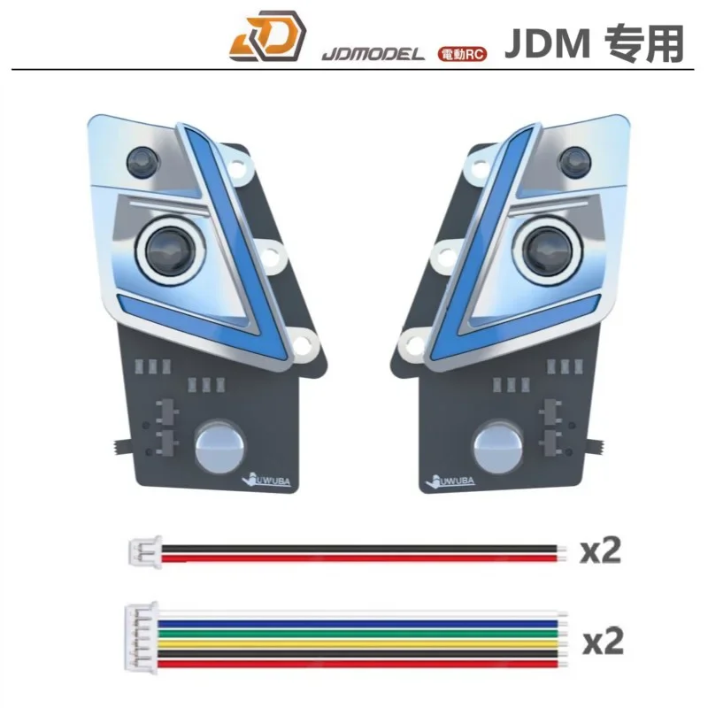 Fari per auto con simulazione in plastica in scala 1:14 per camion Tamiya RC VOLVO FMX