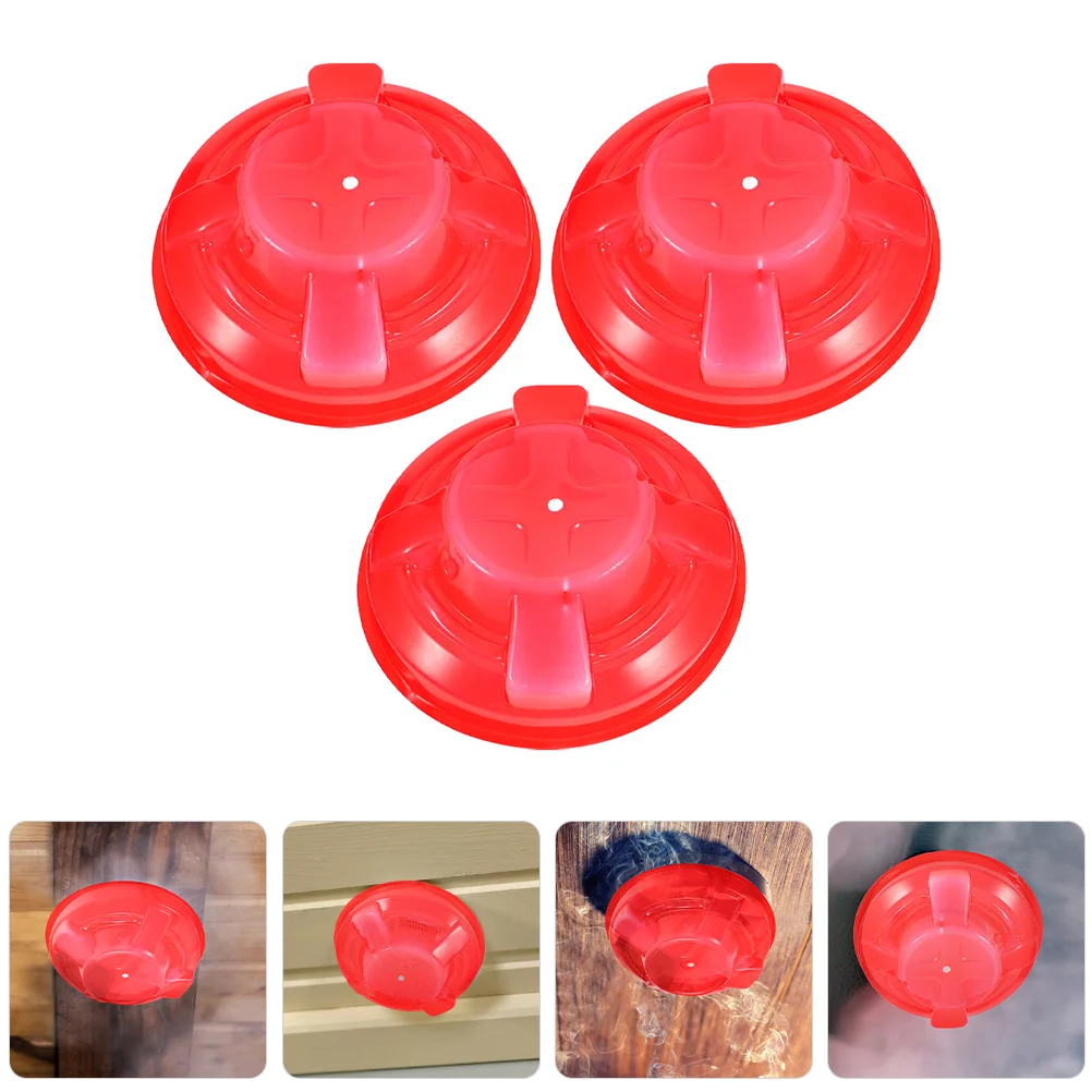3 Pcs Smoke Dust Cover Replacement Protection Protector Guard Protective Guards Covers Plastic
