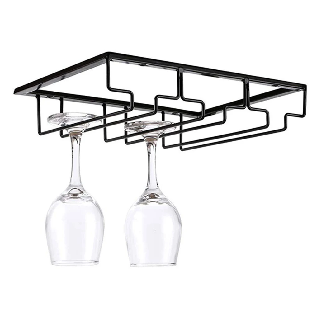

Glass Rack Bar Storage for Red Goblet Cup Liquor Holder Stylish Glass Hanger